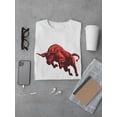thumbnail image 3 of Angry Colored Bull T-Shirt Men -Image by Shutterstock, Male 4X-Large, 3 of 4