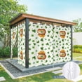thumbnail image 6 of Outdoor Curtains for Patio Waterproof, St. Patrick's Day Outdoor Privacy Panels Grommet, Spring Gold Coin Botanical Clovers Leaves Blackout Outside Curtains for Porch/Cabana 54"x95", 2 Panels, 6 of 8