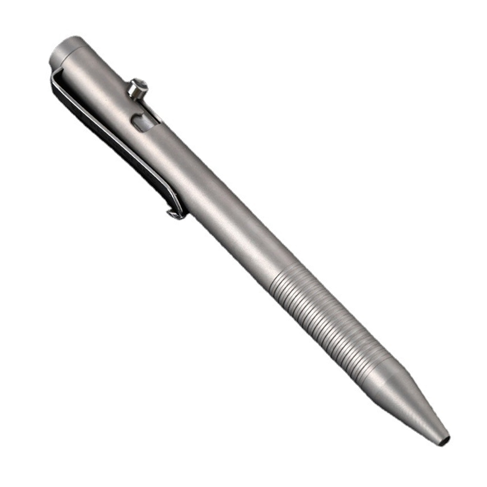 Bolt Action Pen, Tactical Pocket Ballpoint Pen, Titanium Alloy
