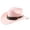 Rose, variante sur Chapeau de Cowboy Style Western Bord Incurvé Idéal pour Aventure en Plein Air Voyage et Usage Quotidien