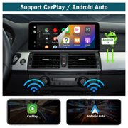 Road Top Android 13 10.25 Inch Car Touchscreen Wireless CarPlay Android Auto for BMW X5 X6 Series E70/E71 2009-2013 Year with CIC System, Car Stereo Multimedia Radio Receiver