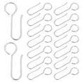 thumbnail image 4 of Worgeous 30pcs Metal S Shaped Curtain Track Hooks Drapery Hook Pins Curtain Wire Hook Curtain Track Roller For Shower Ceiling Curtain, 4 of 8