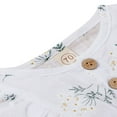 thumbnail image 3 of Bandeau à Manches Longues Imprimé Floral Bébé Fille Romper, 3 of 8