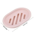 thumbnail image 4 of Yhmxh Compact Self Draining Soap Dish, ABS Plastic Bathroom Tray with Removable Grid, Non-Slip Soap Holder Solid Color Soap Dish Tray Container, Quick-Dry Drainage Soap Case for Kitchen, Sink, 4 of 6