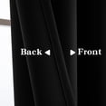 thumbnail image 3 of Cortinas opacas IGEMAEVE para puertas corredizas, color negro, 214 cm de largo, 3 of 7