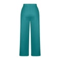 thumbnail image 6 of Coorders Women's Soft Fleece Wide Leg Pants, Womens Drawstring Fleece Joggers Sweatpants with Pockets ,Plus Size Mint Green,Size L, 6 of 6