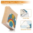 thumbnail image 5 of Yayeee Napkin Holder for Table Kitchen Paper Tissue Organization, Rainbow with Stars, 5 of 8