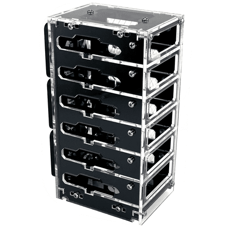 C4Labs Black Ice Bramble Cluster Case Kit fits Raspberry Pi 4B & 3B+ (6 Stack) price history on PriceWatchPro