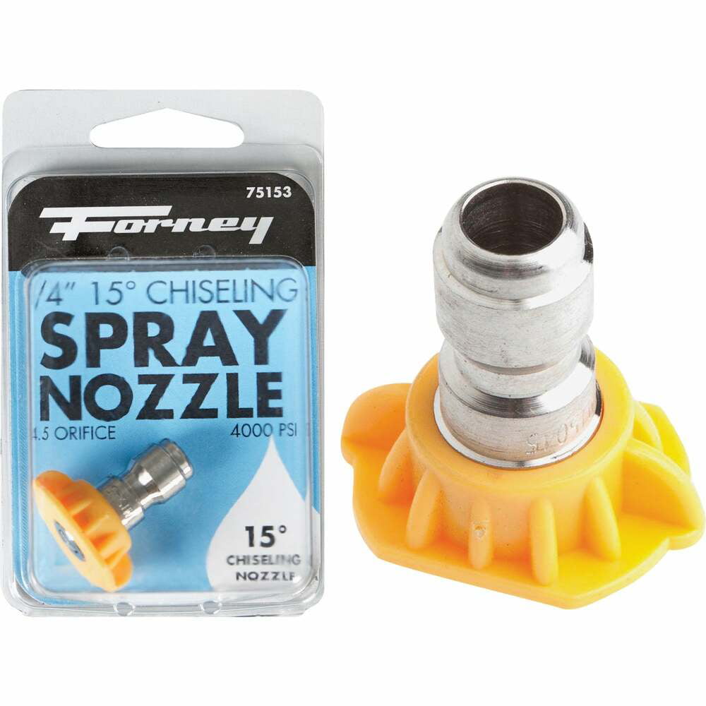 Pressure Washer Quick Connect Tip Nozzle Size 2 GPM Yellow 15 Degree Spray Angle 