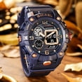 thumbnail image 3 of Smael Dual Time Display Watch For Men's Electronic Sport Wristwatch Male With Digital Chronograph Auto Date Week Alarm 8055, 3 of 5