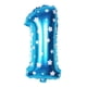 thumbnail image 1 of KAKOWELY Globos digitales de aluminio de 32 pulgadas con números, ideales para fiestas, cumpleaños, bodas y aniversarios (impresión azul, número 1), 1 of 4