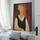 thumbnail image 3 of Cuadro impreso de Amedeo Modigliani (1) Regalos Lienzo Pintura Póster Arte de pared Cuadro decorativo Impresiones Decoración moderna 08x12 pulgadas (20x30 cm), 3 of 6