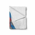thumbnail image 2 of Sloth Soft Flannel Fleece Blanket, Urban Sloth T-Shirt with Inscription Who Cares Procrastination Laziness Idleness, Cozy Plush for Indoor and Outdoor Use, 50" x 60", Blue Grey Ruby, by Ambesonne, 2 of 6