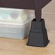 thumbnail image 5 of Patas de cama ajustables para muebles resistentes, elevadores de sofá, almacenamiento debajo de la cama marrón, 5 of 9