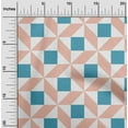 thumbnail image 1 of oneOone Viscose Chiffon Fabric Triangle|Parallelogram & Square Geometric Print Fabric By The Yard 42 Inch Wide, 1 of 4