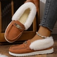 thumbnail image 7 of Dasayo Ski Womens Booties Ankle Snow Orange Furry Bow Non Slip Winter Booties Womans Shoes 37, 7 of 7