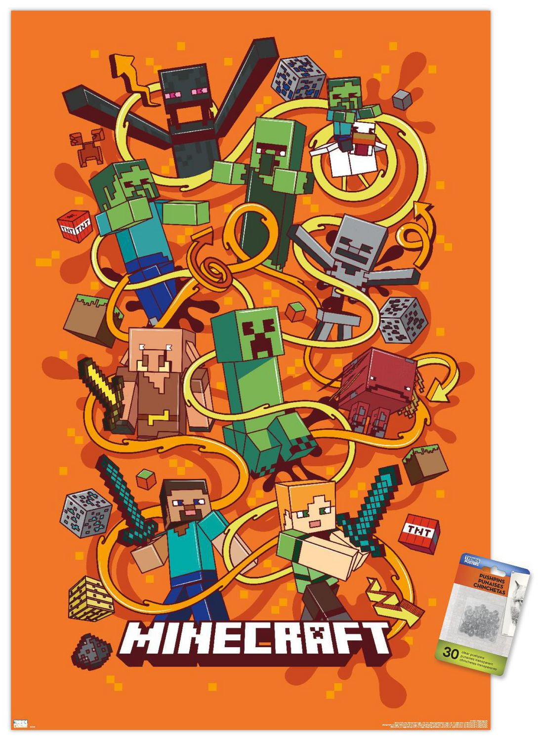 Minecraft - Funtage Wall Poster, 22.375" x 34"