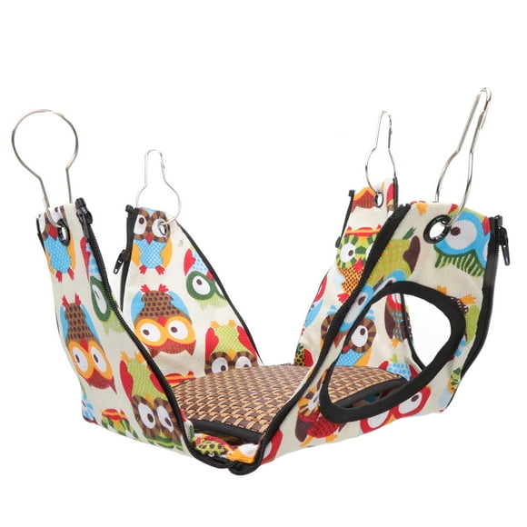 EOTVIA Hamac pour Hamster, Tente Hamac pour Hamster à Motif Hibou Sécuritaire pour Rat pour Intérieur pour Furet