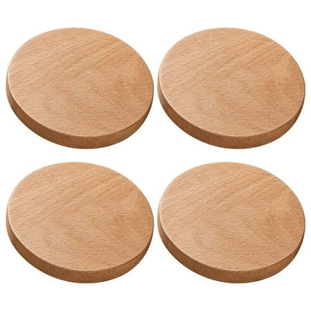 

Wood Coasters - Round Outdoor Cup Coasters for Wooden Table Protection Coffee Trivet Cups and Mugs - Cool Drink Coaster Gift