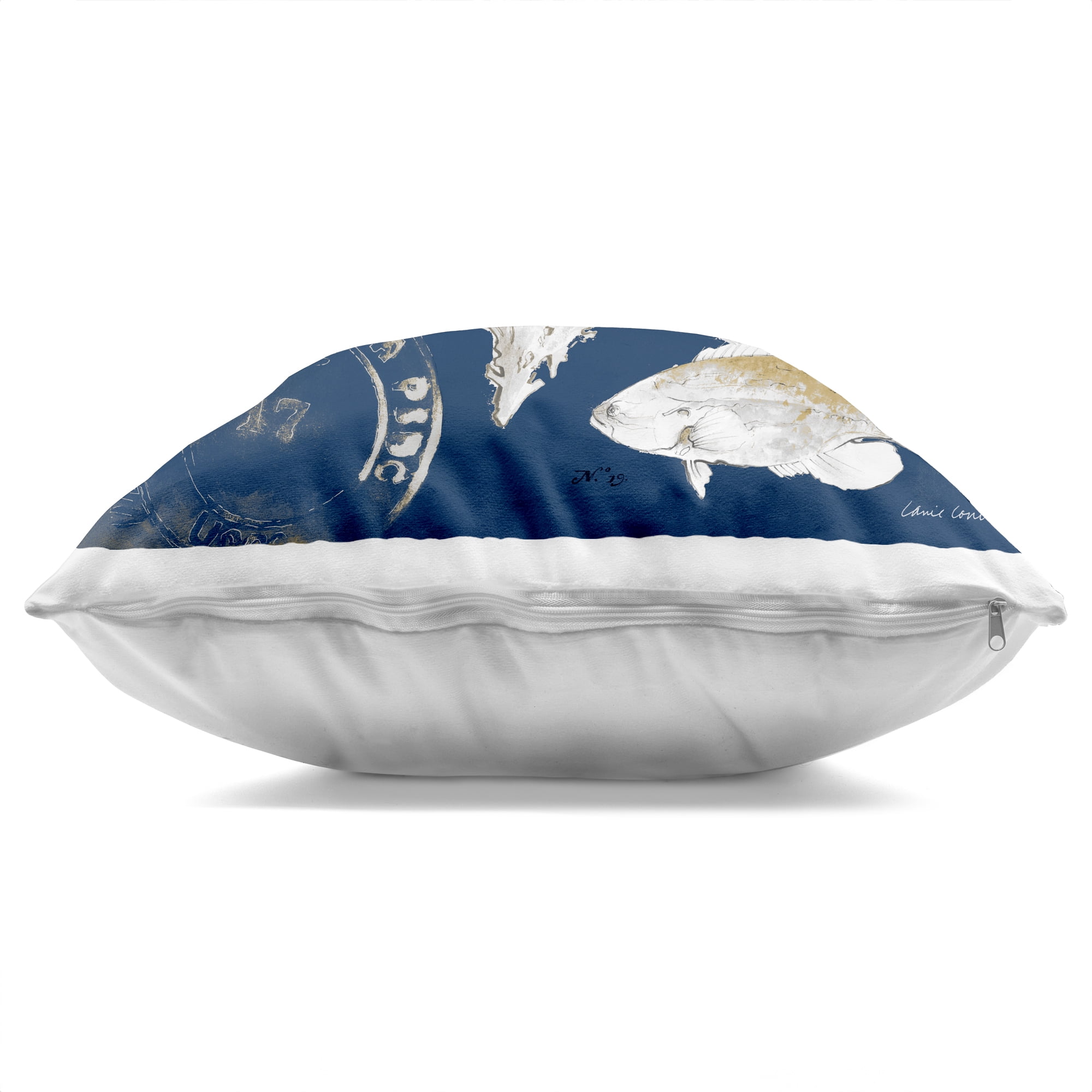 Stupell Industries Oceanic Medley on Blue Decorative Printed Throw Pillow, design by Lanie Loreth
