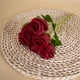 thumbnail image 5 of Ramo de rosas artificiales, flores decorativas de seda, arreglo floral con tallos de plástico, 40 cm, para bodas, decoración del hogar, fiestas, 5 of 6