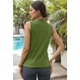 thumbnail image 6 of Tank Tops for Women 2025 Summer Tops Sleeveless Shirts Green S, 6 of 7