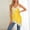 Yellow, variant on QUNYINEY Women Nightgown Lace Solid Colors Short Sleeve Sleep Dress Spaghetti Strap Satin Knee Length V Neck Women's Loungewear