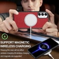 thumbnail image 5 of LC.IMEEKE For Samsung Galaxy A54 5G Magnetic Case Compatible with MagSafe Leather TPU Back Cover - R, 5 of 5