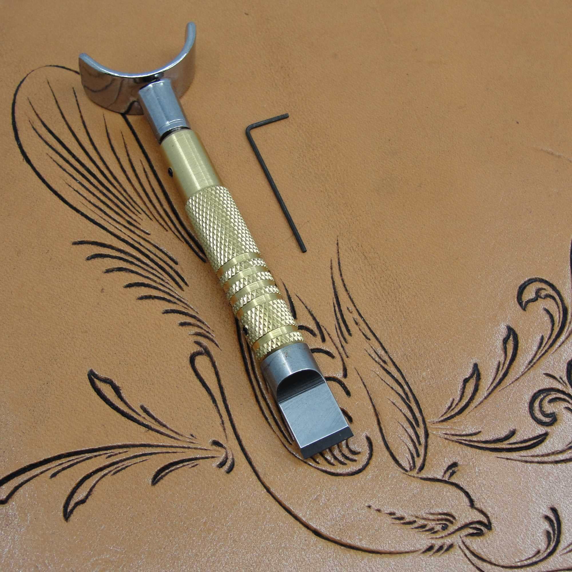 Craft Japan - Brass Adjustable Swivel Knife (Leather Carving Tool)
