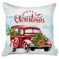 thumbnail image 4 of Merry Christmas Vintage Red Car Thow Pillow Cover, 4 of 4