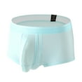 thumbnail image 1 of Xdzjlr Men'S Boxer Briefs,Ice Silk Large Size Mid Rise Shorts Basic Mens Underwear Briefs,Xxxl, 1 of 2