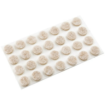 Soft Touch 3/8" Self-Stick Felt Pads, 28pk, Oatmeal