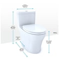 thumbnail image 6 of TOTO MS646124CEMFGN#01 Aquia IV 1-Piece GPF Dual Flush Elongated ADA Comfort Height Toilet - Cotton White, 6 of 6