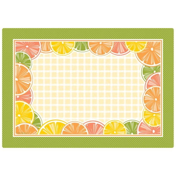 Citrus Paper Placemats 50 per pack