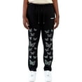 thumbnail image 2 of Butterfly Rhinestone Sweatpant - Black, 2 of 5
