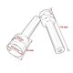 thumbnail image 3 of Motorcycle Accessories Handlebar Riser Clamp Mount Adaptor Kit Black Round 22/25mm CNC Aluminum For Harley Yamaha ATV Dirt Bike-jc, 3 of 5
