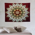 thumbnail image 3 of Printed Mandala Lotus Tapestry Wall Hanging – Boho Wall Art Decor for Bedroom, Living Room, and Apartment, 3 of 7