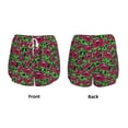 thumbnail image 3 of Rateoe Graffiti Tape Printed 2 in 1 Women's Workout Shorts for Athletic Gym Running Shorts with Phone Pockets-Small, 3 of 7