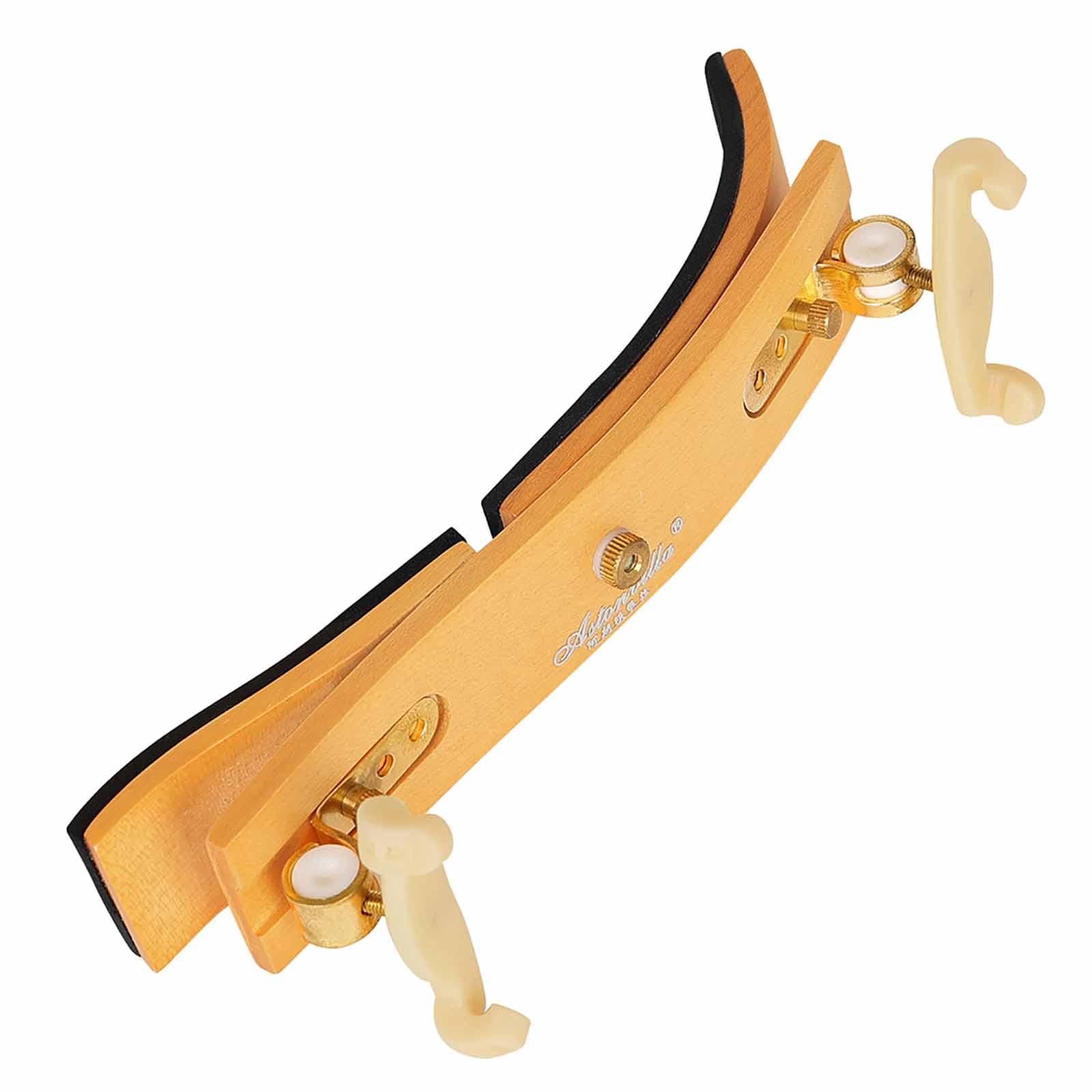 Violin Shoulder Rest Support Adjustable Height Wood EVA Silicone Comfort for Beginner Student Musician Playing