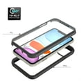 thumbnail image 3 of JTCASES for iPhone 11 Case with Built-in Screen Protector, 2-Layer Shockproof Back Shell Rugged PC Soft Silicone Bumper Drop Resistant Transparent No-slip Cover, Purple, 3 of 6