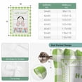 thumbnail image 6 of Sage Green Bunny Easter Balloon Curtains for Living Room/French Door, Eggs Spring Floral Rabbits Wooden Tie Up Curtains 63 Inch Length Energy Saving Kitchen Curtains Shades for Windows 42"x63", 6 of 8