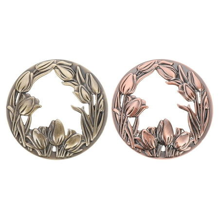 

2Pcs Christmas Candle Cup Covers Zinc Alloy Candle Jar Lids (Assorted Color)