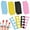 type:style1, variant on Nail Tools, Soft and Durable Finger Toe Nail Separator, 24 Pcs, Black + Yellow + Blue