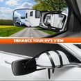thumbnail image 6 of 1 Pair Universal Clip-on Towing Mirrors Extension for Towing Side For Vehicle Car Truck Trailer 360 Degree Rotation Adjustable Dual View Tow Mirrors, 6 of 9