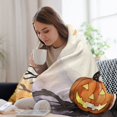thumbnail image 6 of Pumpkin Lantern Black Cat Blanket Lightweight Cozy Couch Bed Super Soft And Microfiber Throws Blankets for All Seasons, 6 of 8