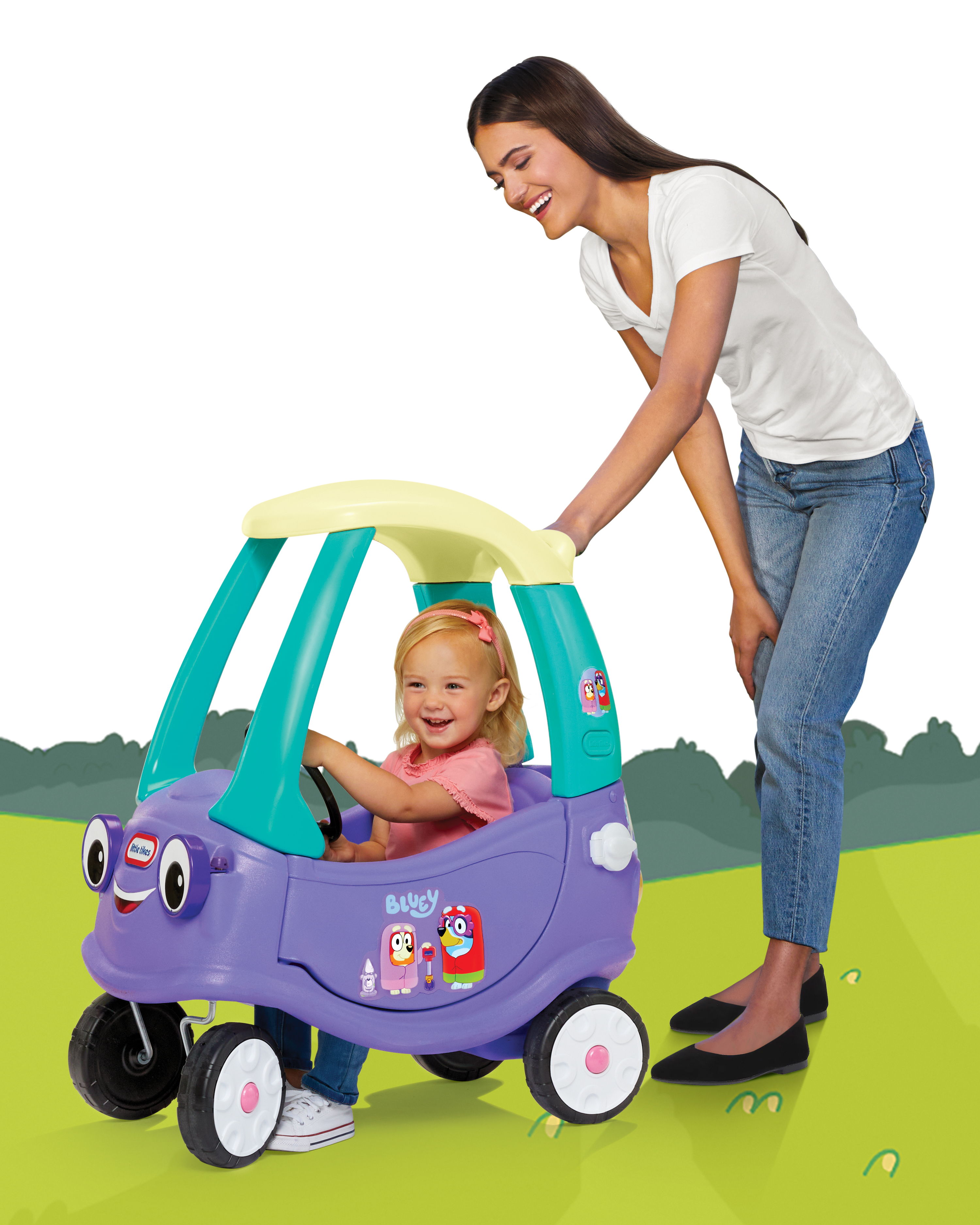 Bluey Grannies Car Coupe Foot-to-Floor Ride-On photo 7