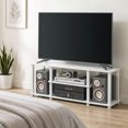 thumbnail image 3 of Furinno TURN-S-TUBE 3-Tier No Tools TV Stand for TV up to 50" White, 3 of 9