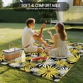 thumbnail image 4 of Farmhouse Daisy Outdoor Rug for Patio/Deck/Porch, Non-Slip Large Area Rug 4 x 6 Ft, Spring Watercolor Yellow White Floral Indoor Outdoor Rugs Washable Area Rugs, Reversible Camping Rug Carpet Runner, 4 of 8
