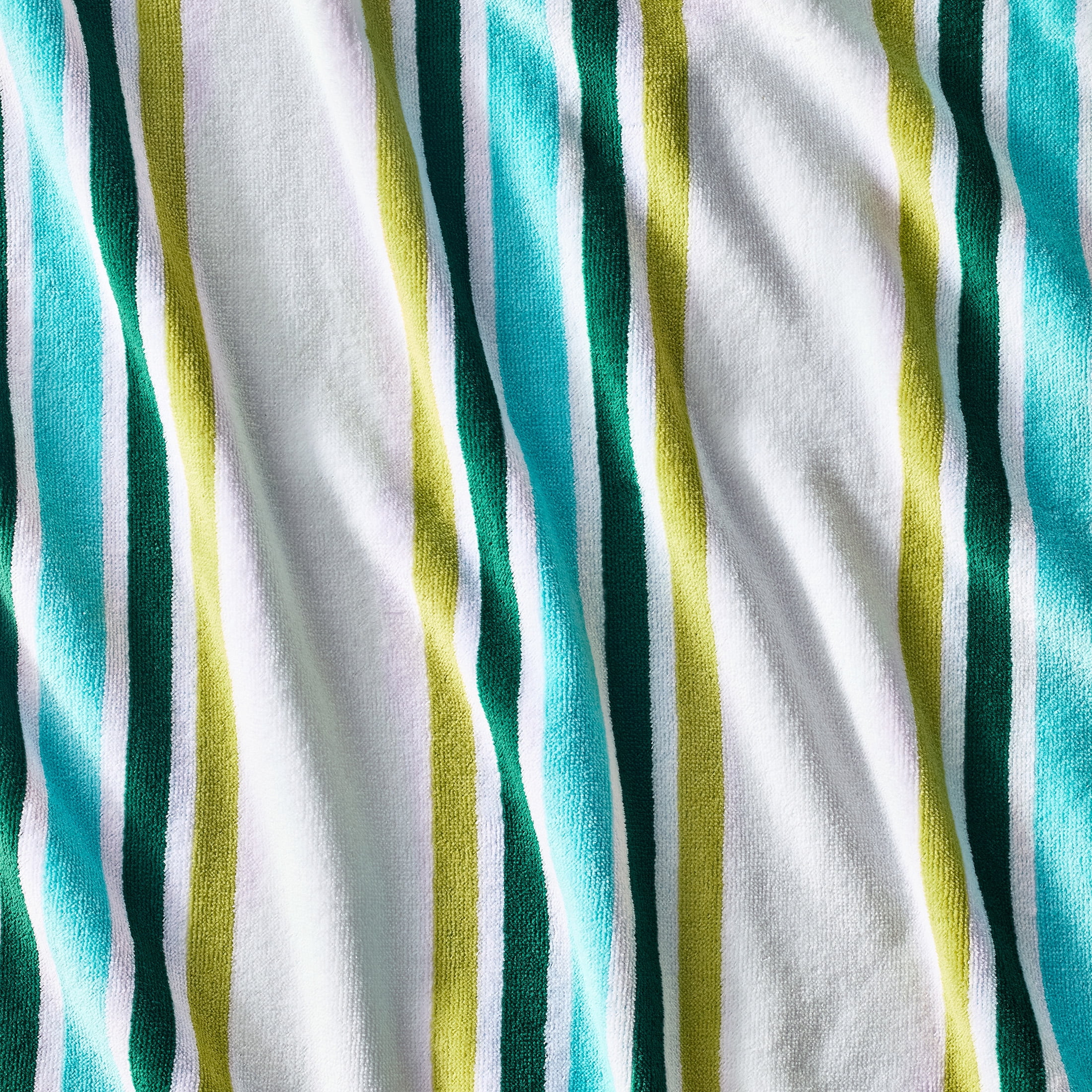 Better Homes & Gardens Oversized Cotton Blend Cabana Beach Towel, 72" x 38", Green