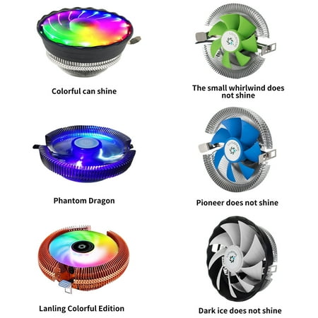 Computer CPU Cooler Removable Professional RGB Cooling Fan Modified ...